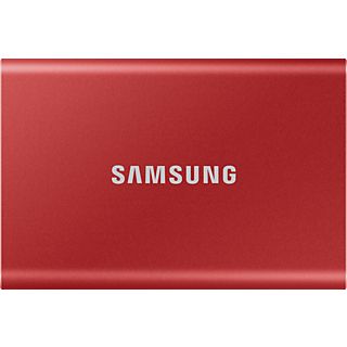 SAMSUNG Portable SSD T7 - Disque dur (SSD, 1 TB, Metallic Red)