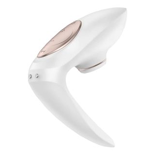 SATISFYER Pro 4 Couples - Paarvibrator  (Weiss/Rosegold)
