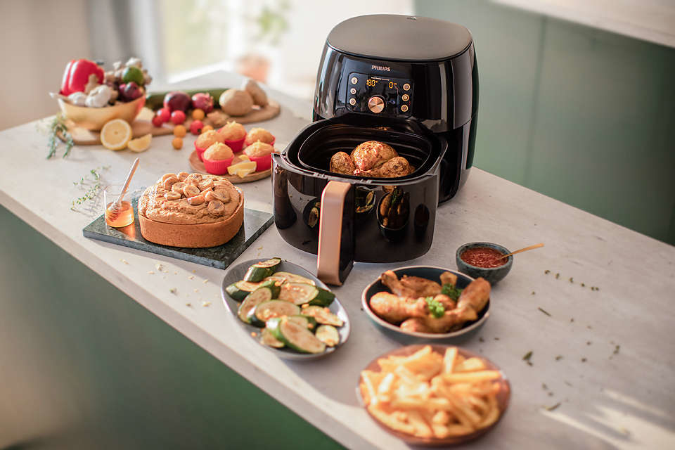 PHILIPS HD9867/90 Prémium Airfryer XXL Forrólevegős sütő 