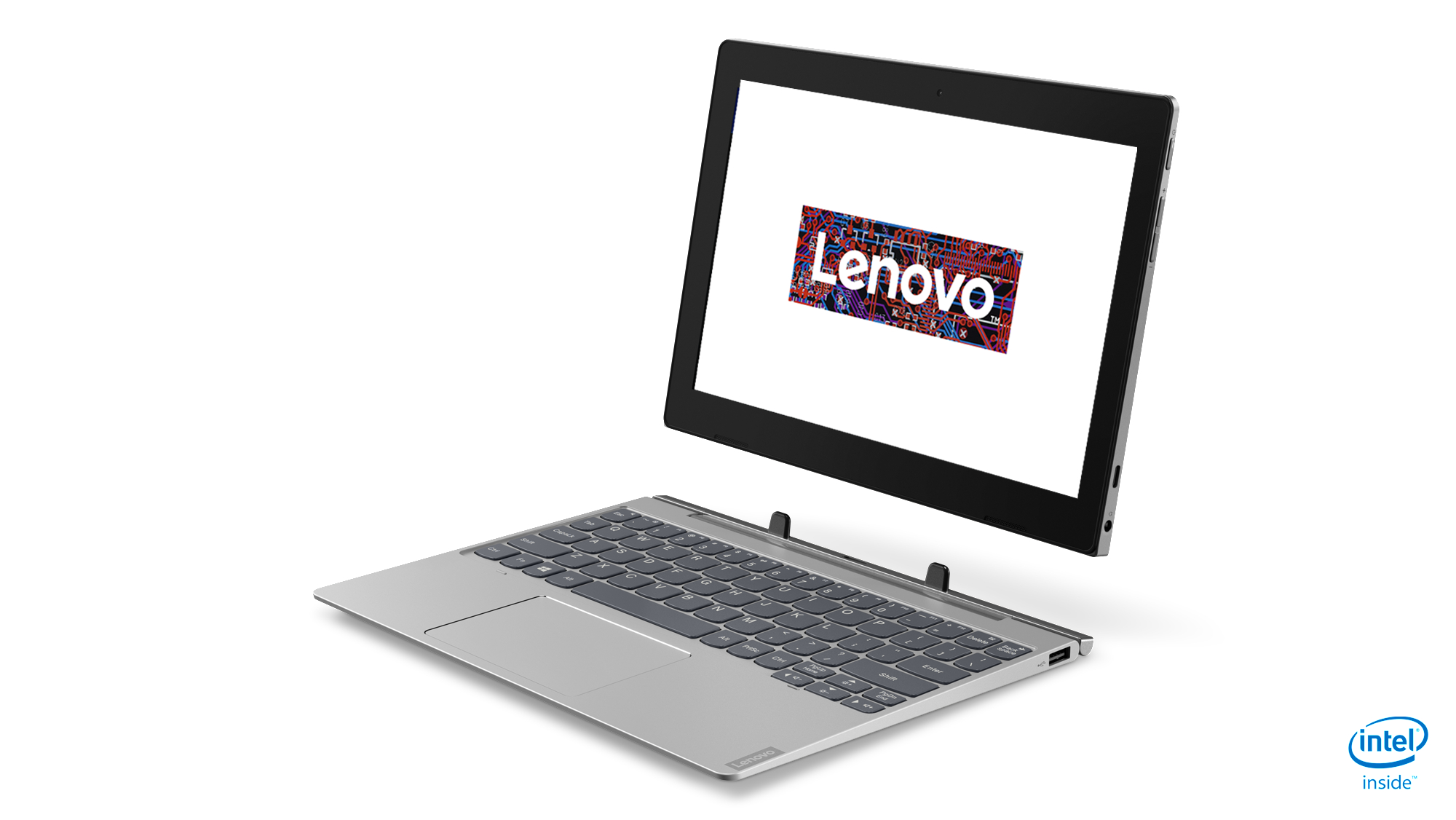 LENOVO IdeaPad D330, Tablet, 128 GB, 10,1 Zoll, Mineral Grey