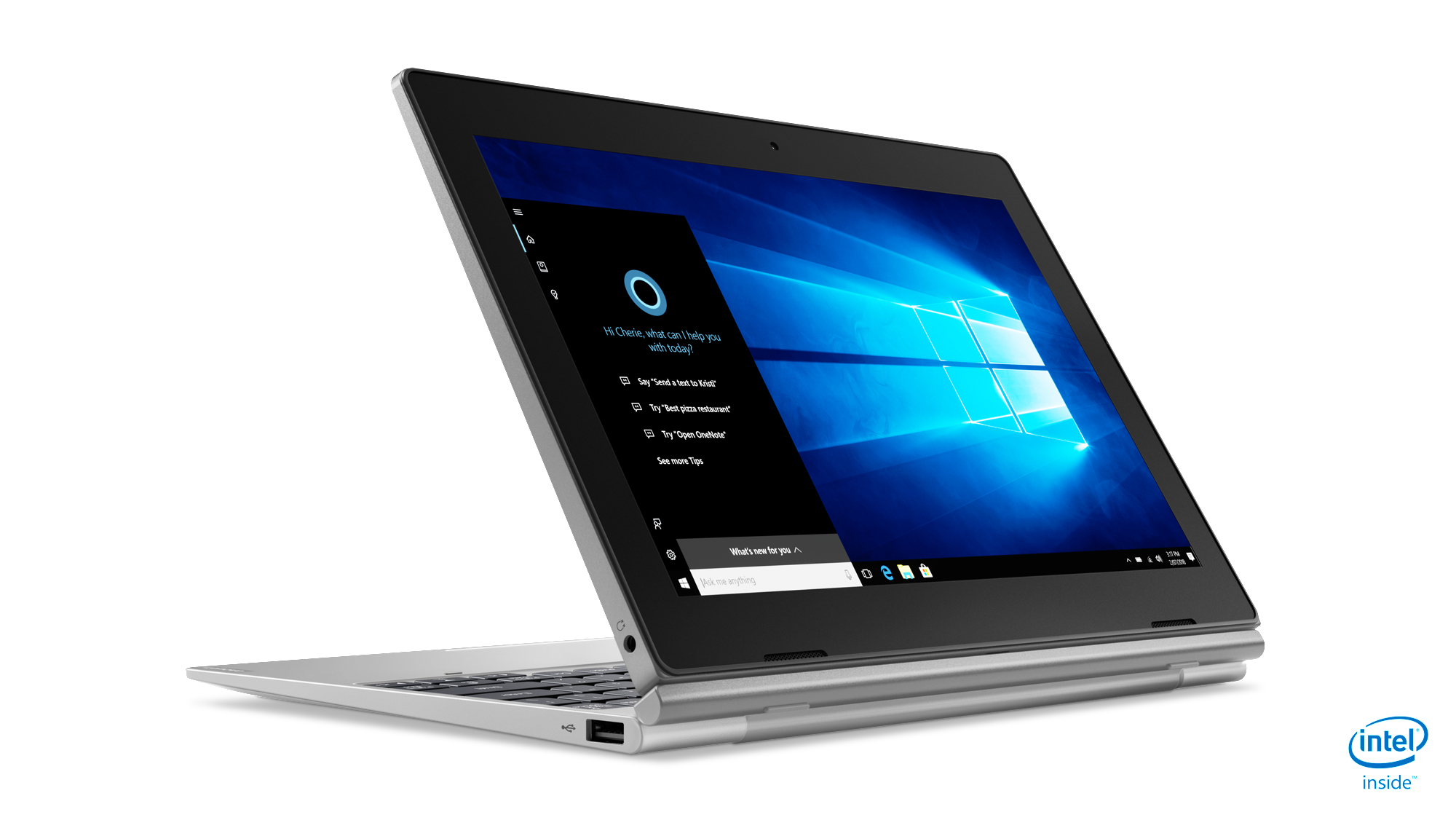LENOVO IdeaPad D330, Tablet, 128 GB, 10,1 Zoll, Mineral Grey