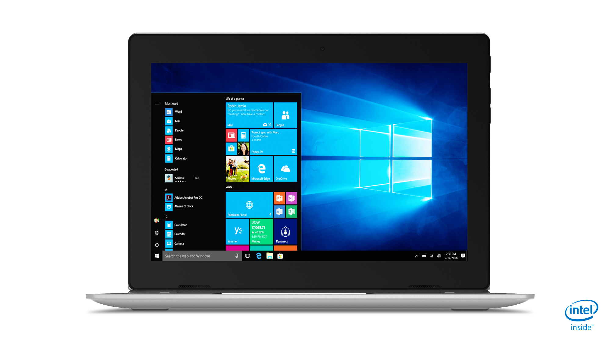 LENOVO IdeaPad D330, Tablet, 128 GB, 10,1 Zoll, Mineral Grey