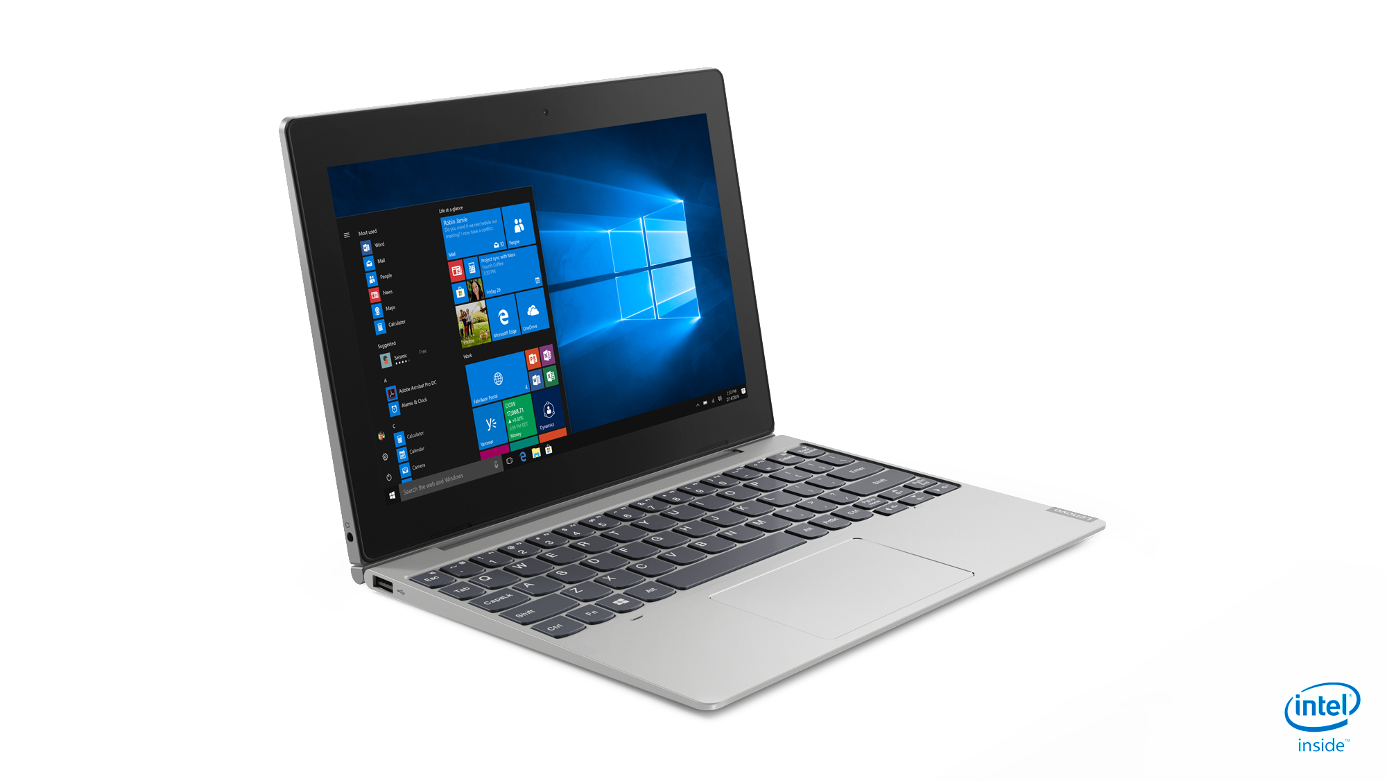 LENOVO IdeaPad D330, Tablet, 128 GB, 10,1 Zoll, Mineral Grey