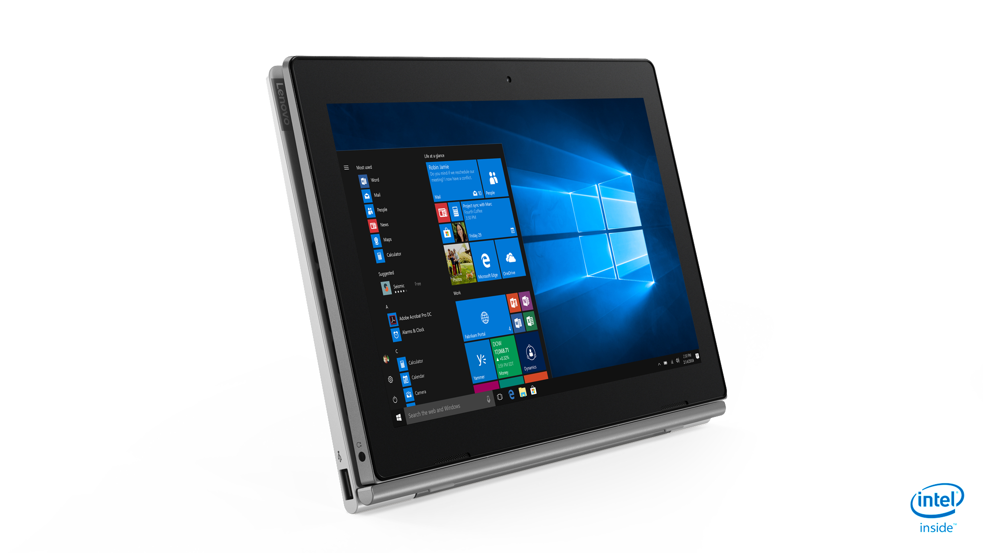 LENOVO IdeaPad D330, Tablet, 128 GB, 10,1 Zoll, Mineral Grey