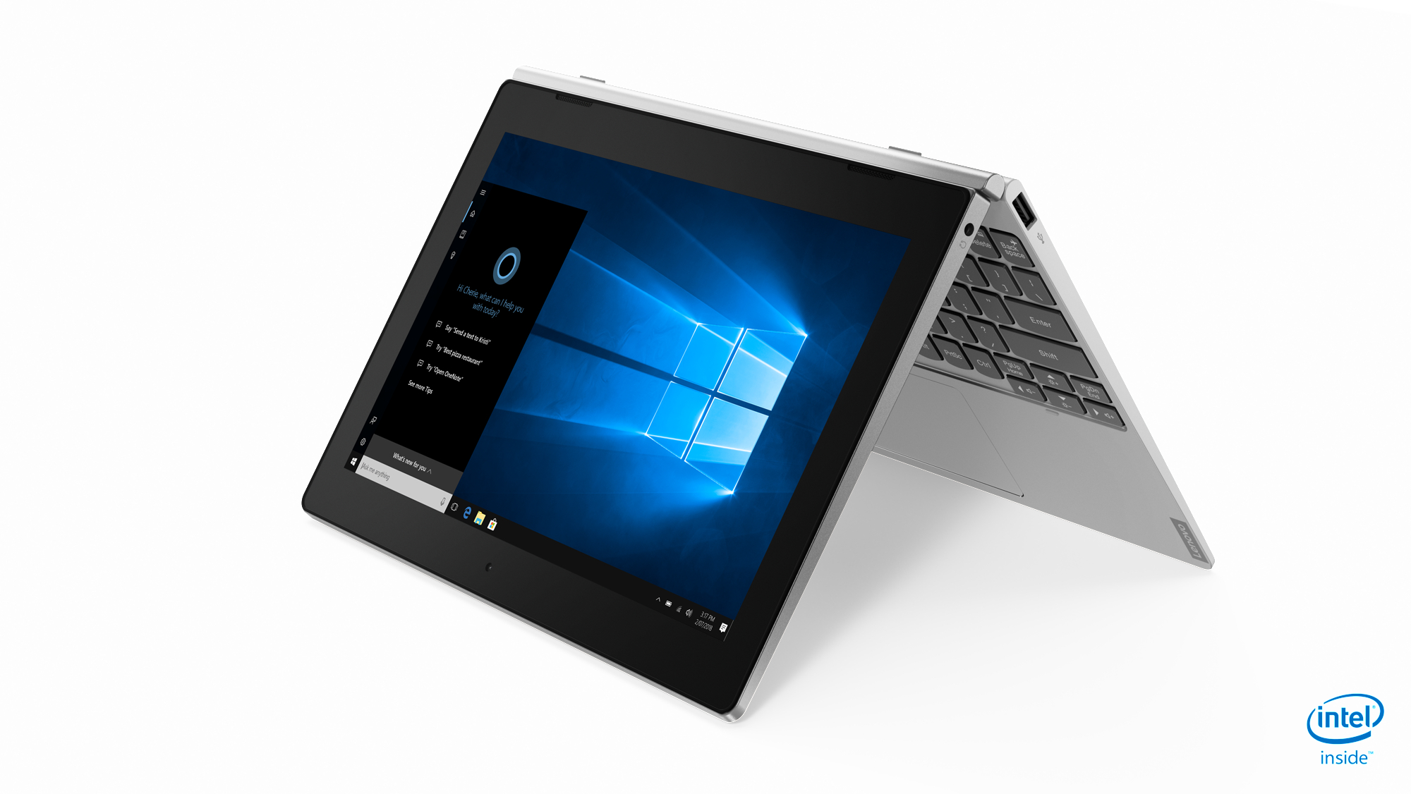 LENOVO IdeaPad D330, Tablet, 128 GB, 10,1 Zoll, Mineral Grey