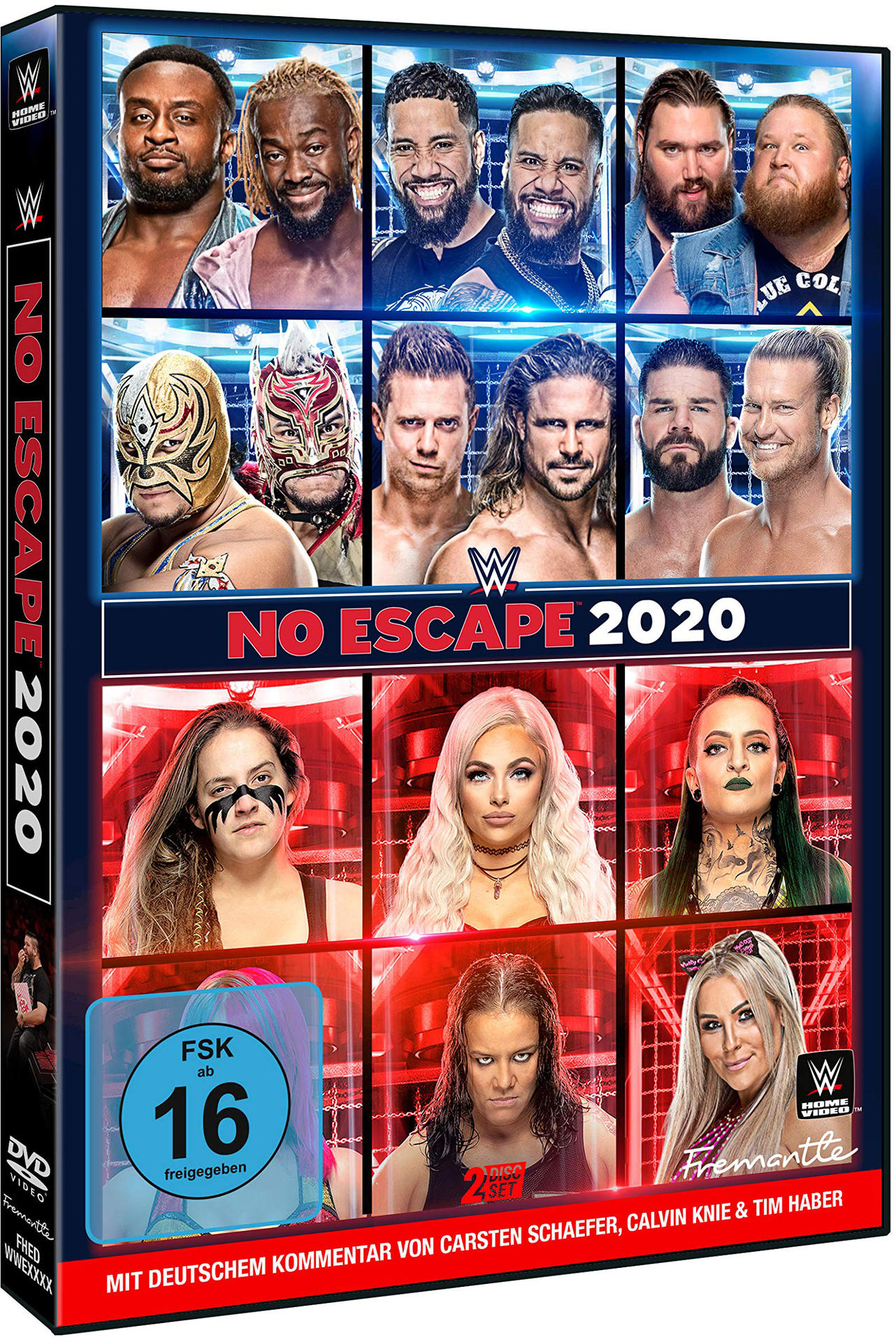 DVD-Hülle für eine WWE-Wrestling-Veranstaltung mit mehreren Wrestlern.