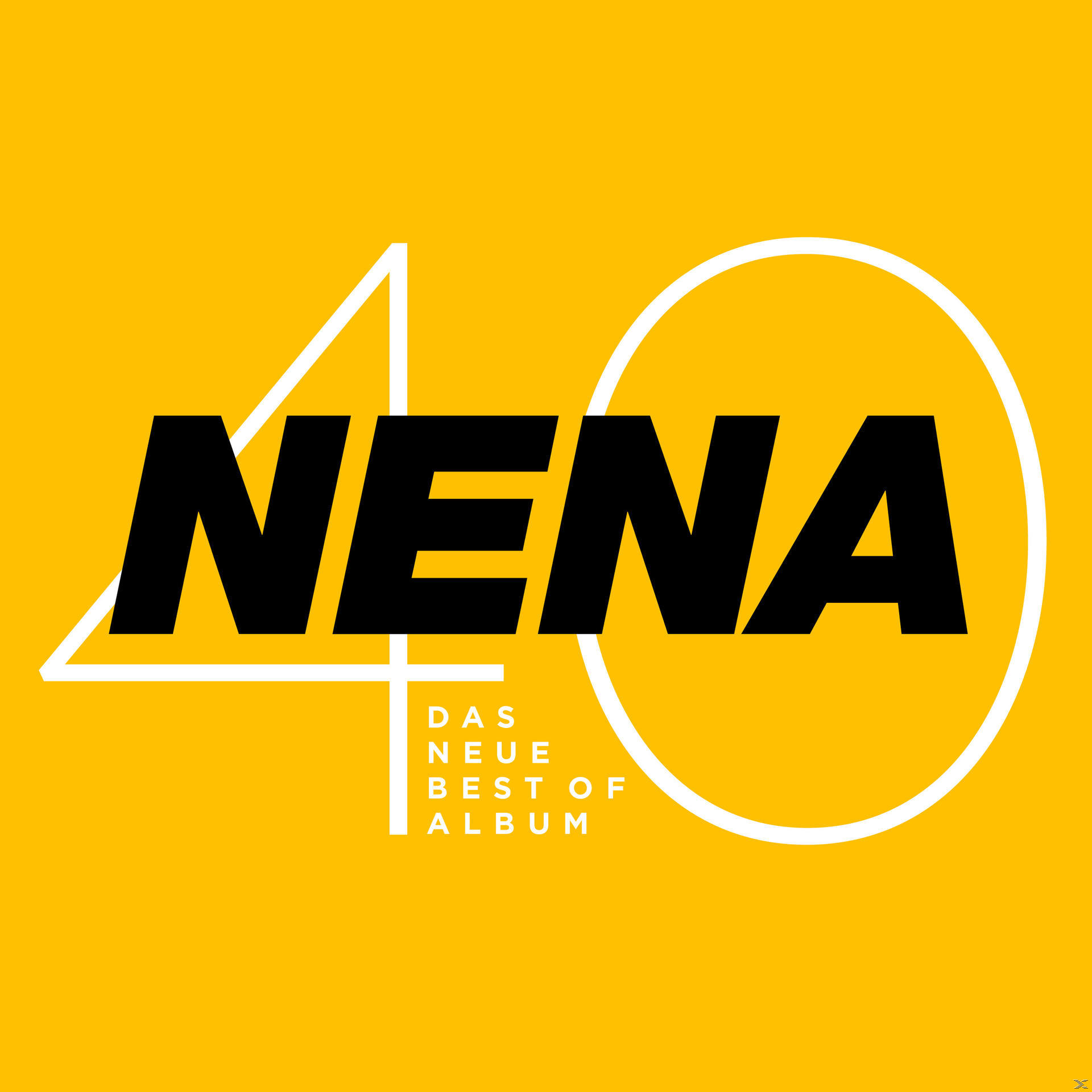 Gelber Hintergrund mit dem Wort NENA in schwarzen, fetten Buchstaben und einem weißen Kreis.