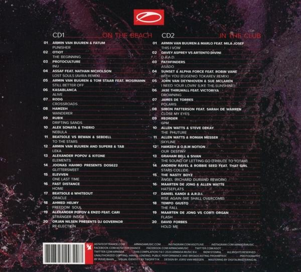 Musikalbumcover mit mehreren Künstlern und Titellisten.