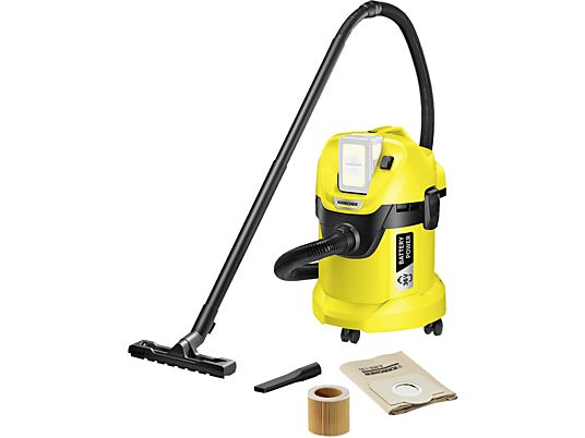 KÄRCHER WD 3 Battery - Aspirateur sec et humide (Jaune/Noir)