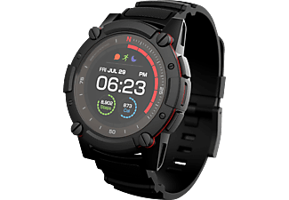MATRIX PowerWatch Series 2 Smartwatch Aluminium Silikon, Einheitsgröße, Schwarz
