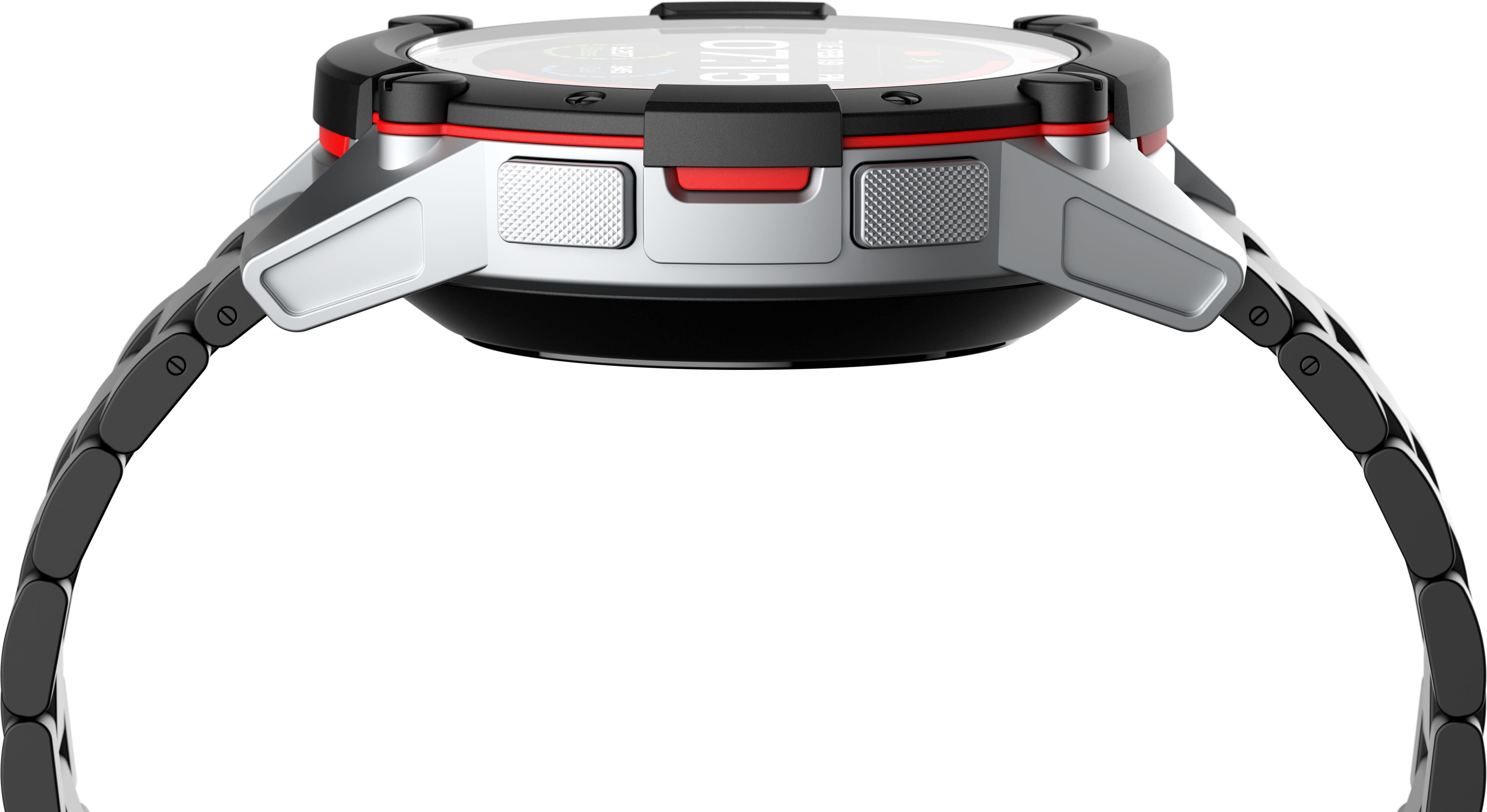 MATRIX PowerWatch Series 2 Premium Smartwatch Aluminium Edelstahl, Einheitsgröße, Schwarz