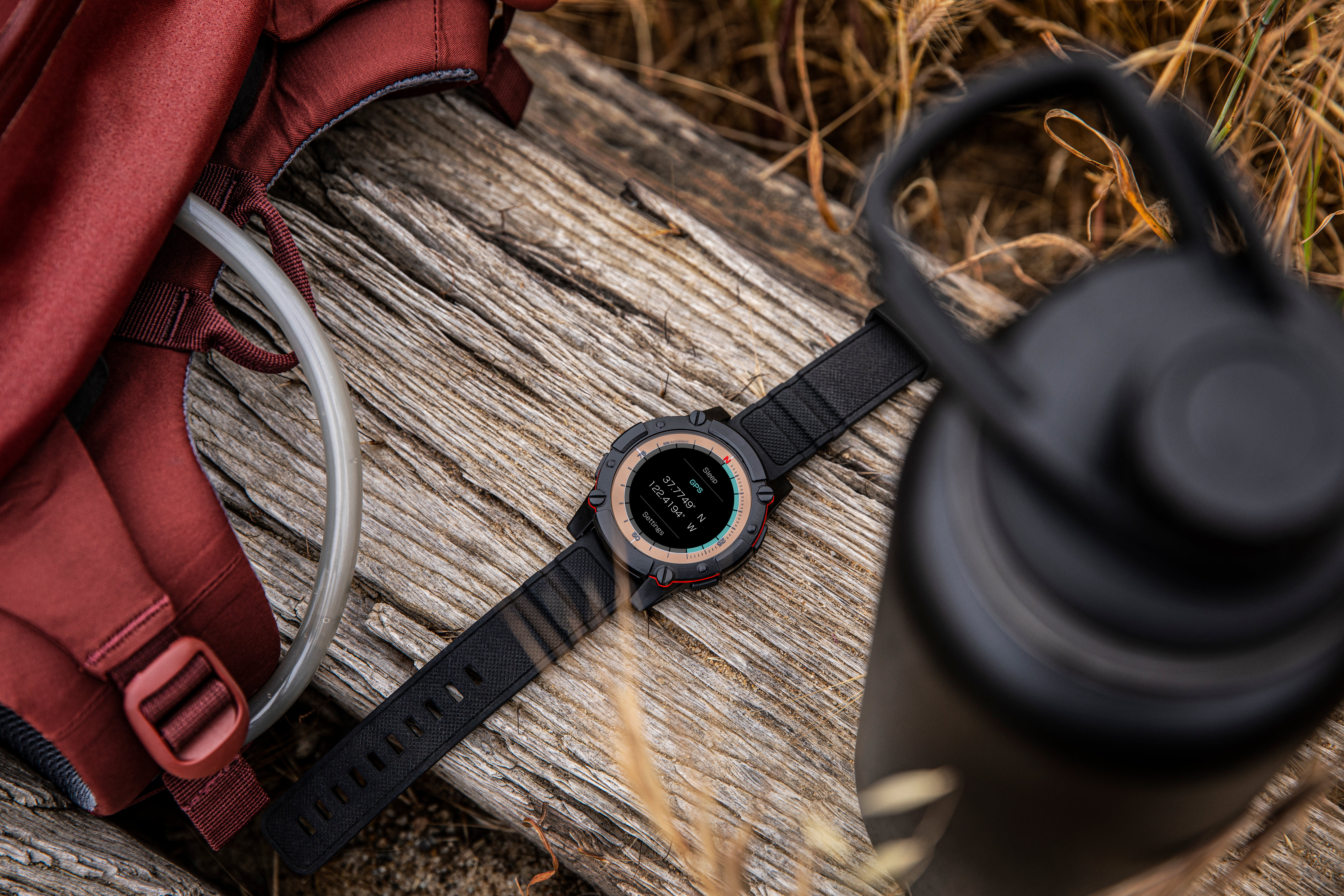 MATRIX PowerWatch Series 2 Premium Smartwatch Aluminium Edelstahl, Einheitsgröße, Schwarz