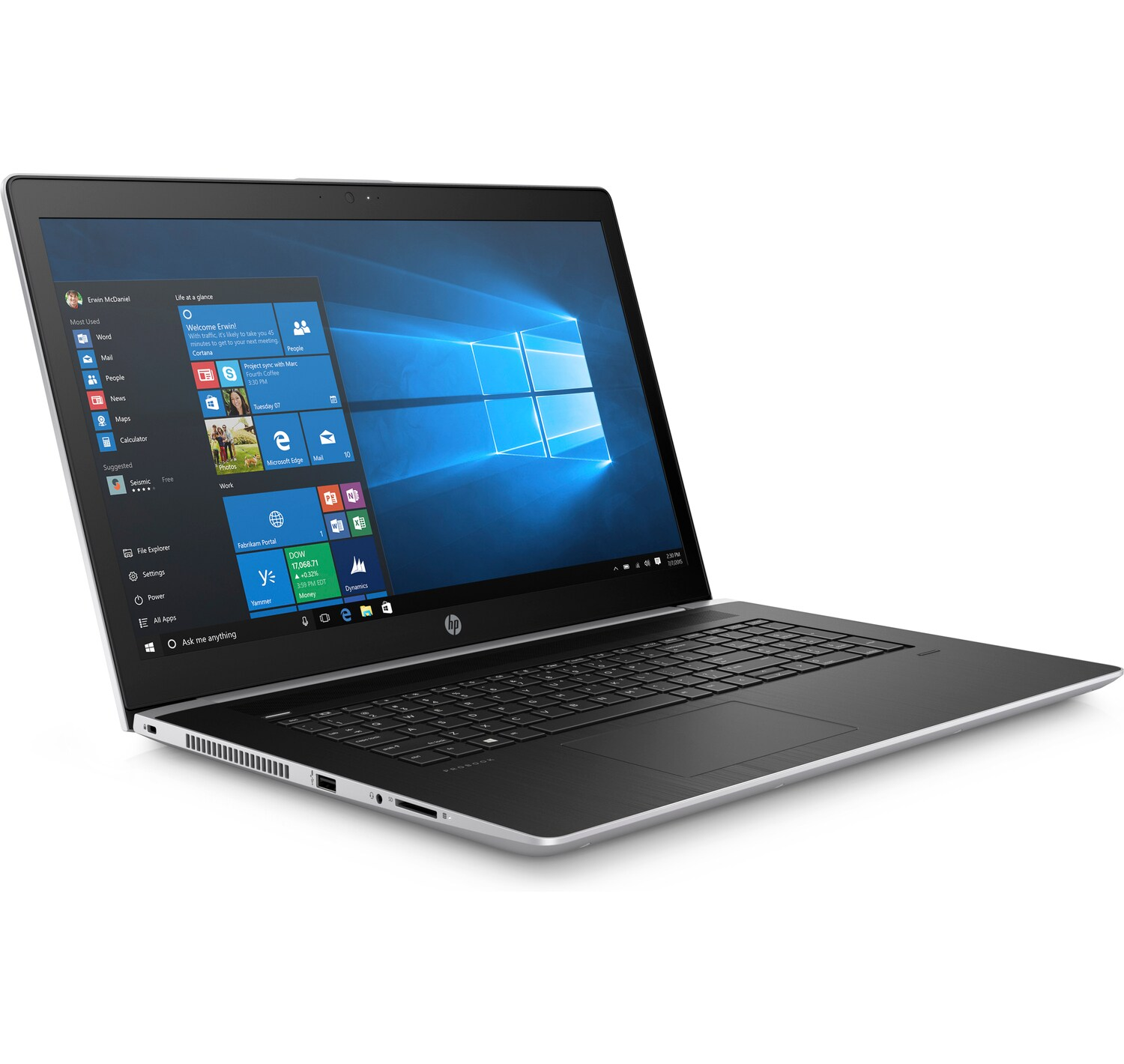 Portátil - HP ProBook 470 G5, 17.3" FHD, Intel® Core™ i5-8250U, 8 GB RAM, 1TB, 930MX, W10 Pro, Plata