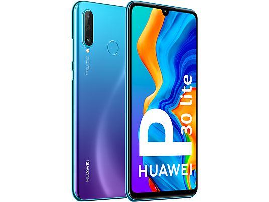 Móvil - Huawei P30 Lite, Azul, 128 GB, 4 GB RAM, 6.15" Full HD+, Kirin 710, 3340 mAh, Android