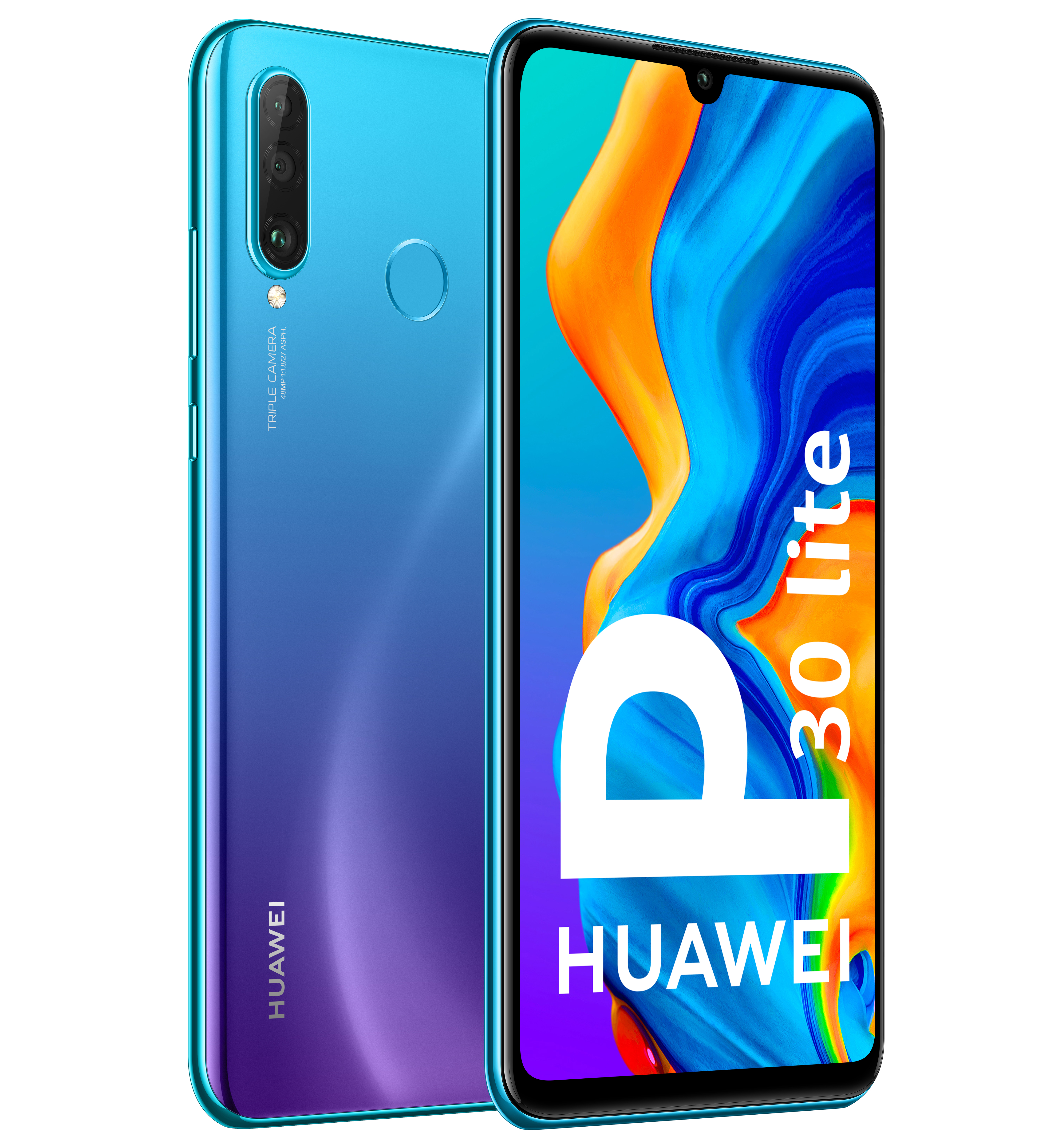 Móvil - Huawei P30 Lite, Azul, 256 GB, 6 GB RAM, 6.15" Full HD+, Kirin 710, 3340 mAh, Android