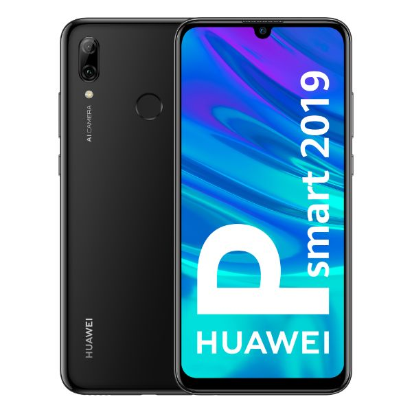 Móvil - Huawei P Smart (2019), Negro, 64 GB, 3 GB RAM, 6.21" Full HD+, Kirin 710, 3400 mAh, Android