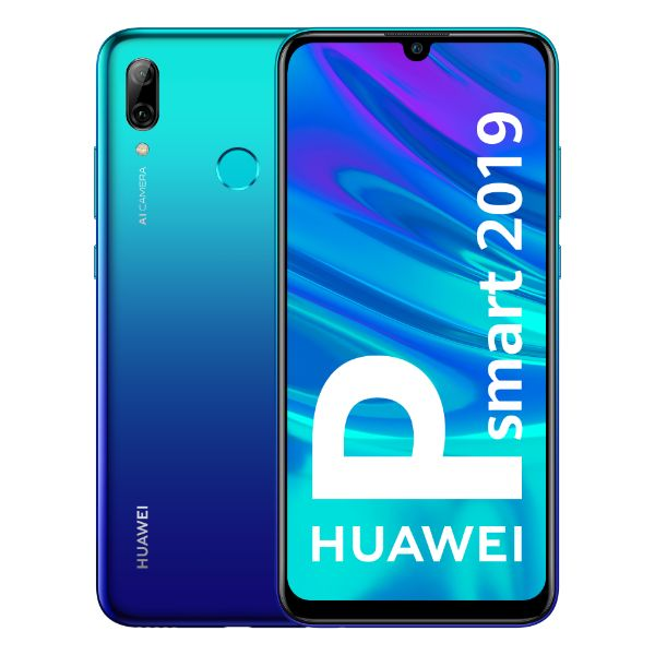 Móvil - Huawei P Smart (2019), Azul, 64 GB, 3 GB RAM, 6.21" Full HD+, Kirin 710, 3400 mAh, Android
