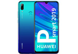 Móvil - Huawei P Smart (2019), Azul, 64 GB, 3 GB RAM, 6.21" Full HD+, Kirin 710, 3400 mAh, Android