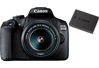 CANON EOS 2000D DSLR fényképezőgép + 18-55 mm IS II + LP-E10 akkumulátor (2728C010)