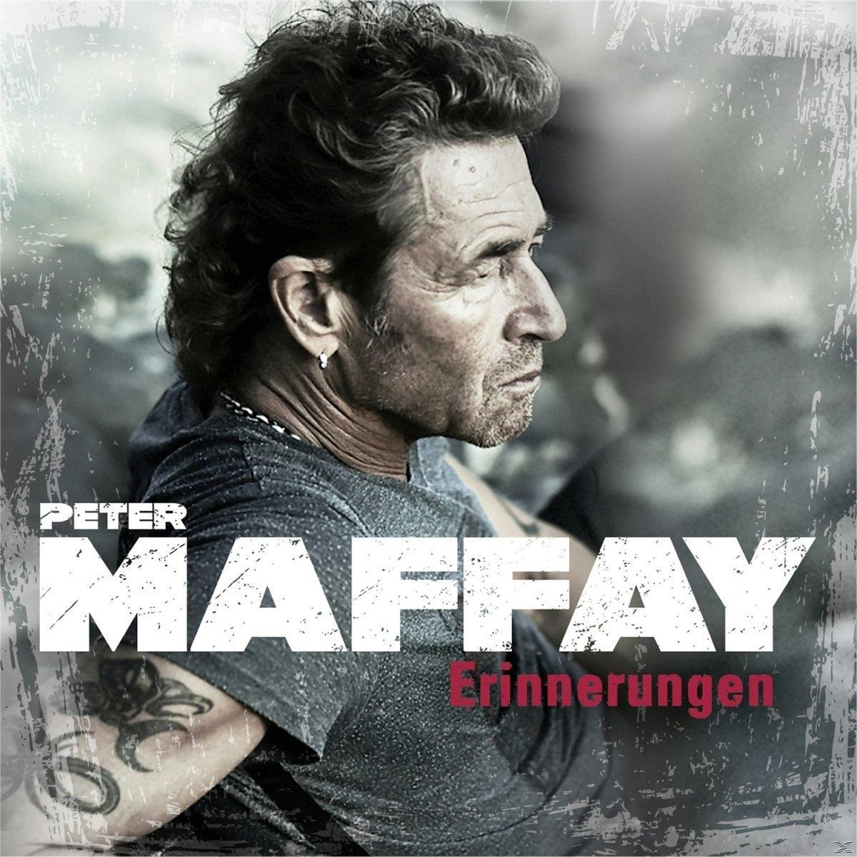 Ein Albumcover mit Peter Maffay im Profil, mit Text und Tattoo.