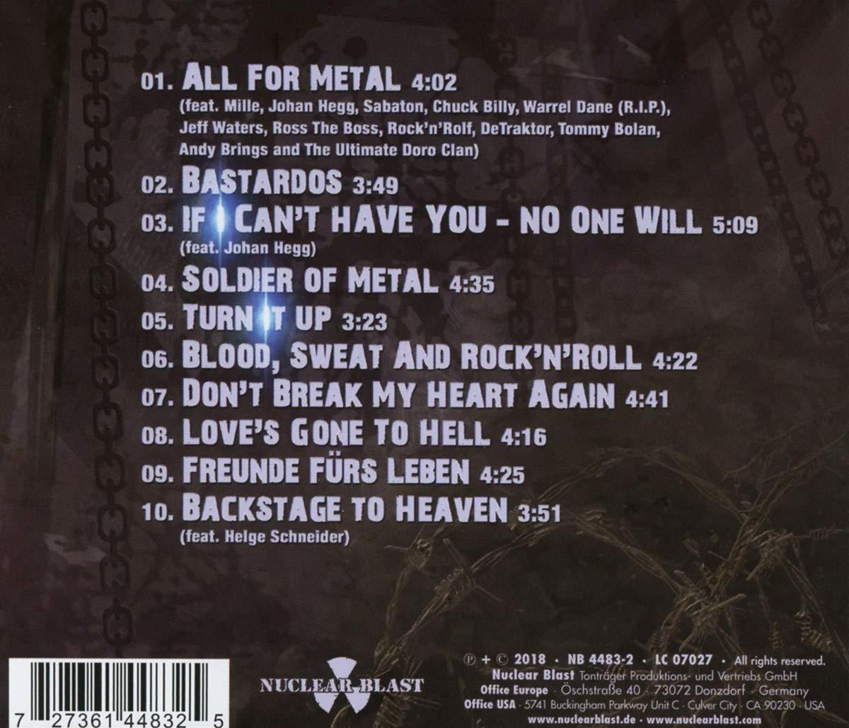 Album borítója számlistával, a zenekarok nevével és az album címével. A háttér láncmintás.