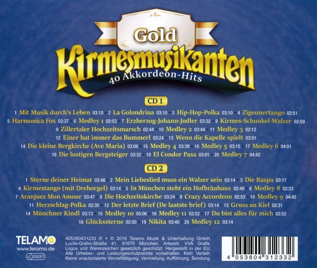 Kirmesmusikanten - Gold-40 Akkordeon-Hits  - (CD)