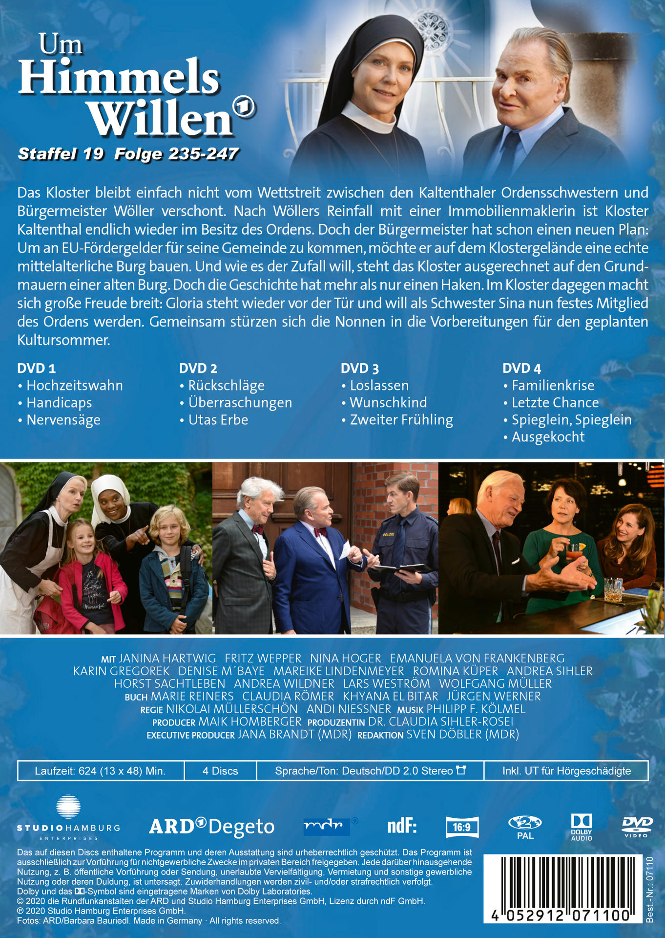 DVD-Hülle, Um Himmels Willen 1, Rückseite.