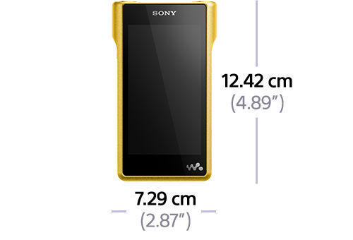 SONY NW-WM1Z MP3-Player 256 GB, Gelb/Schwarz