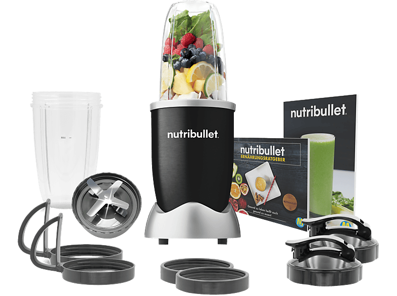 NUTRIBULLET Extraktor 900W 12 teilig Standmixer Schwarz MediaMarkt