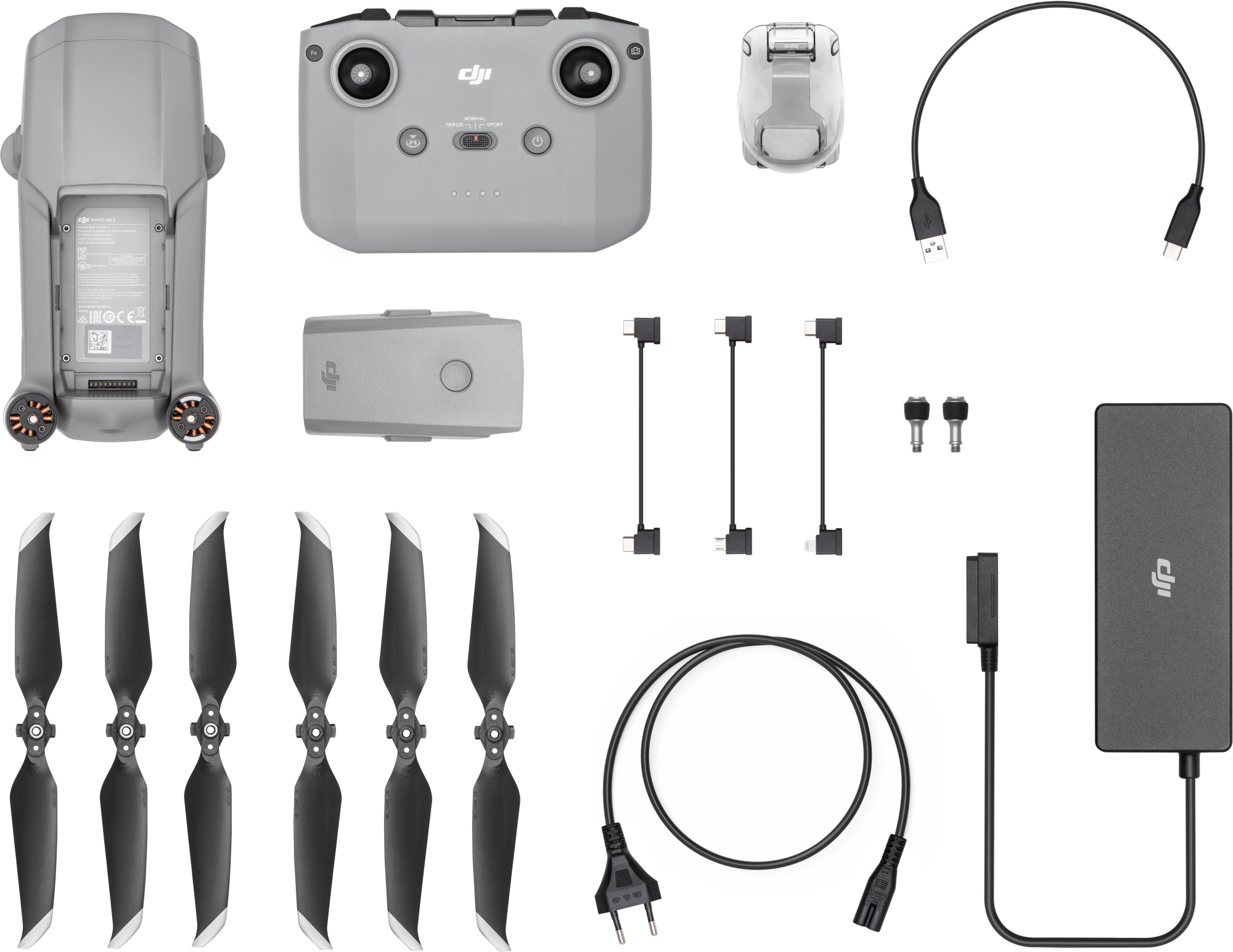 DJI Drohne Mavic Air 2 silber mit Fernsteuerung