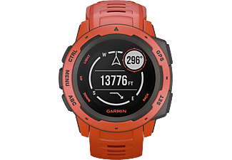 GARMIN Instinct - GPS-Smartwatch (Hellrot/Schiefergrau)