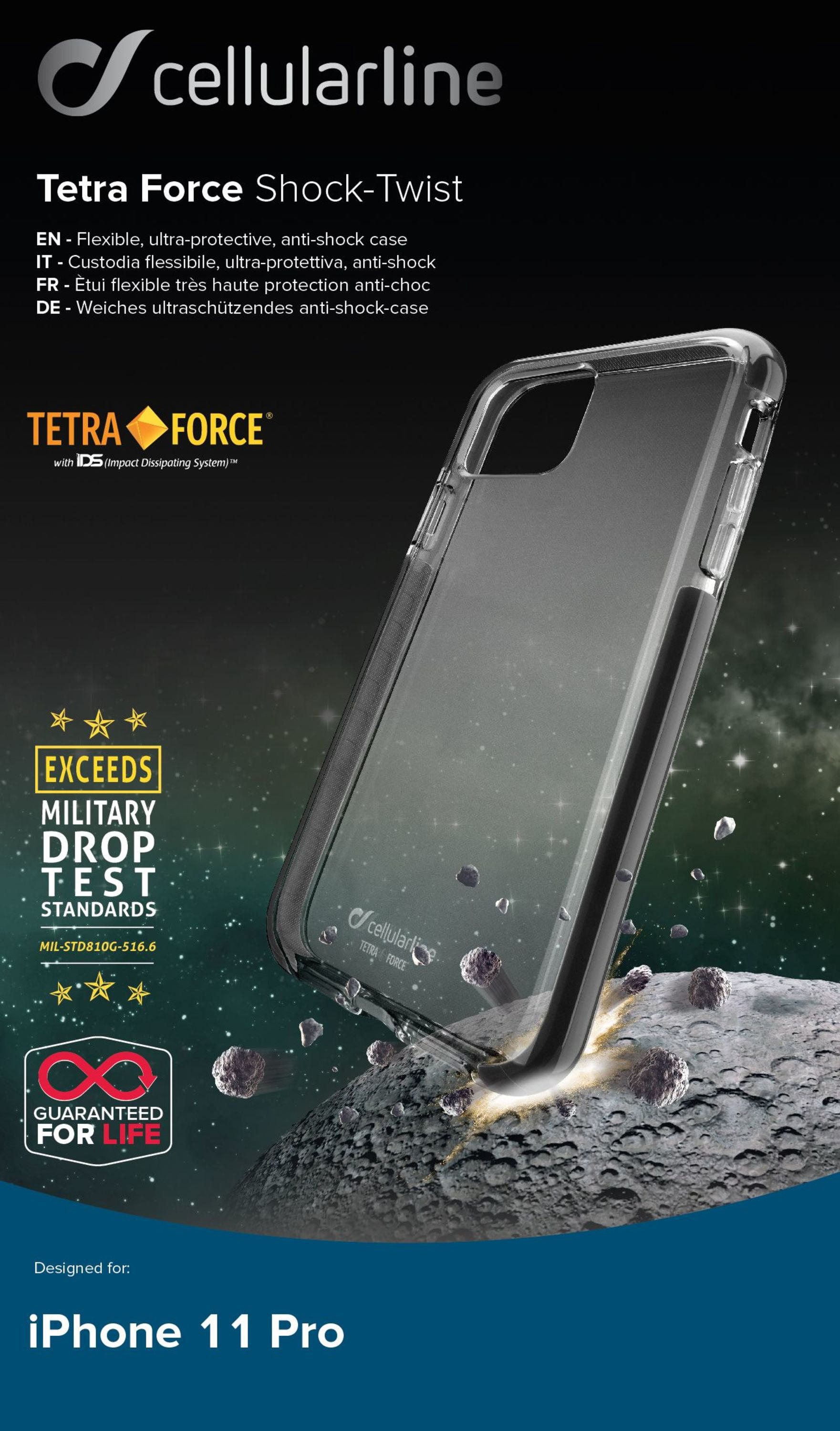 CELLULAR LINE Tetra Force, Backcover, Transparent Apple, Pro, iPhone 11