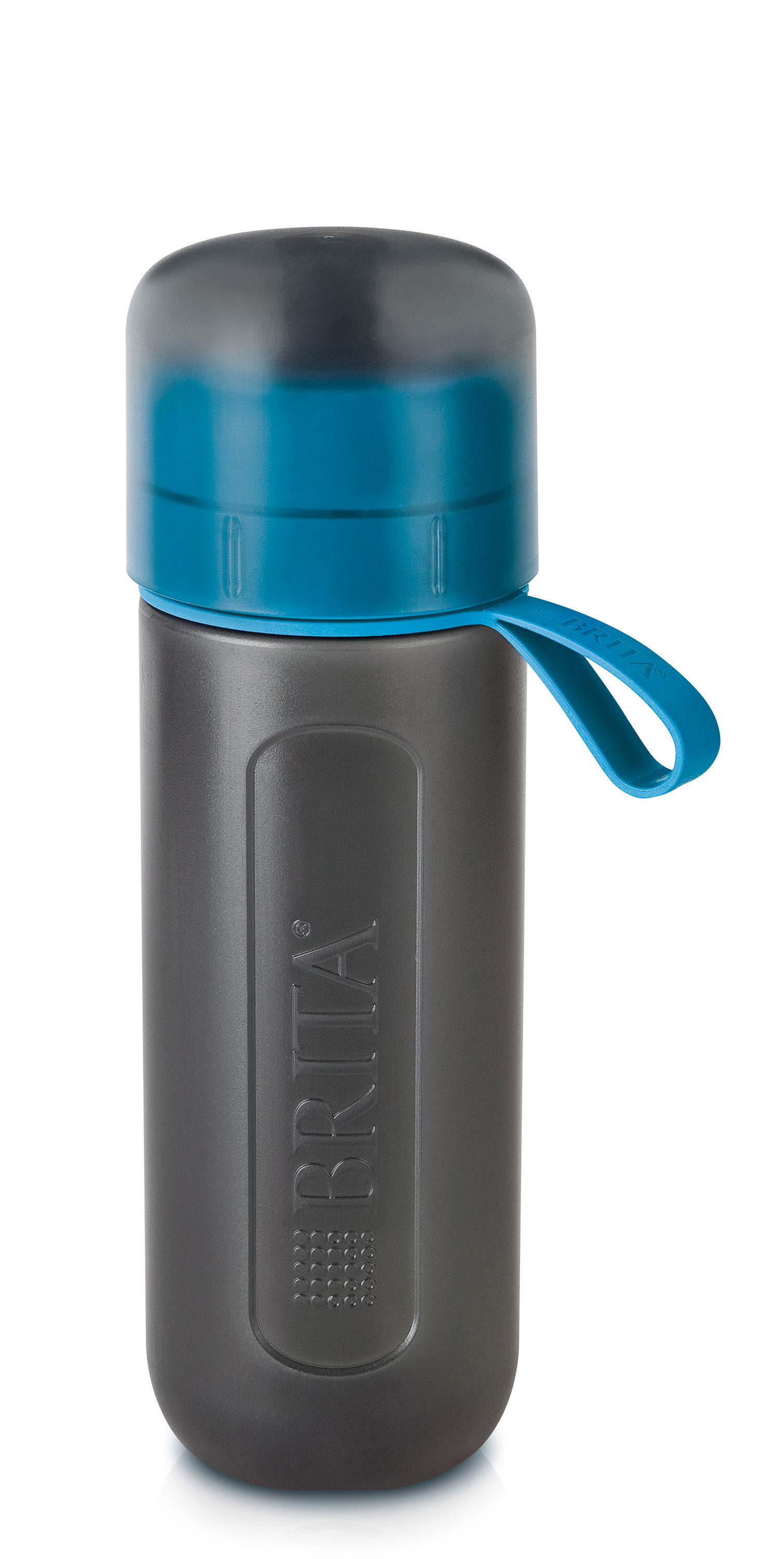 BRITA Active Trinkflasche mit Wasserfilter, Blau/Grau
