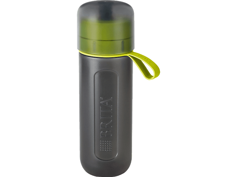 BRITA Active Trinkflasche mit Wasserfilter, Limone/Grau