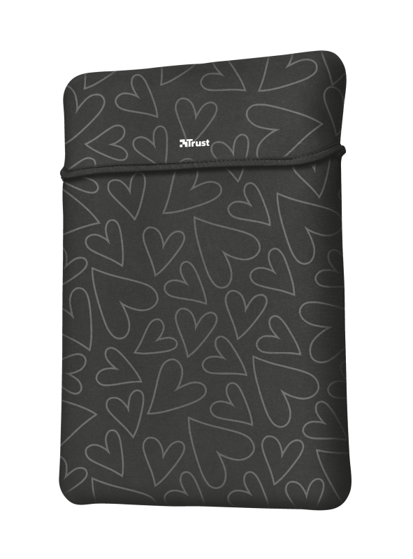 Funda portátil - Trust Yvo Funda Reversible + Ratón Inalámbrico, 15.6", Universal, Neopreno, Negro
