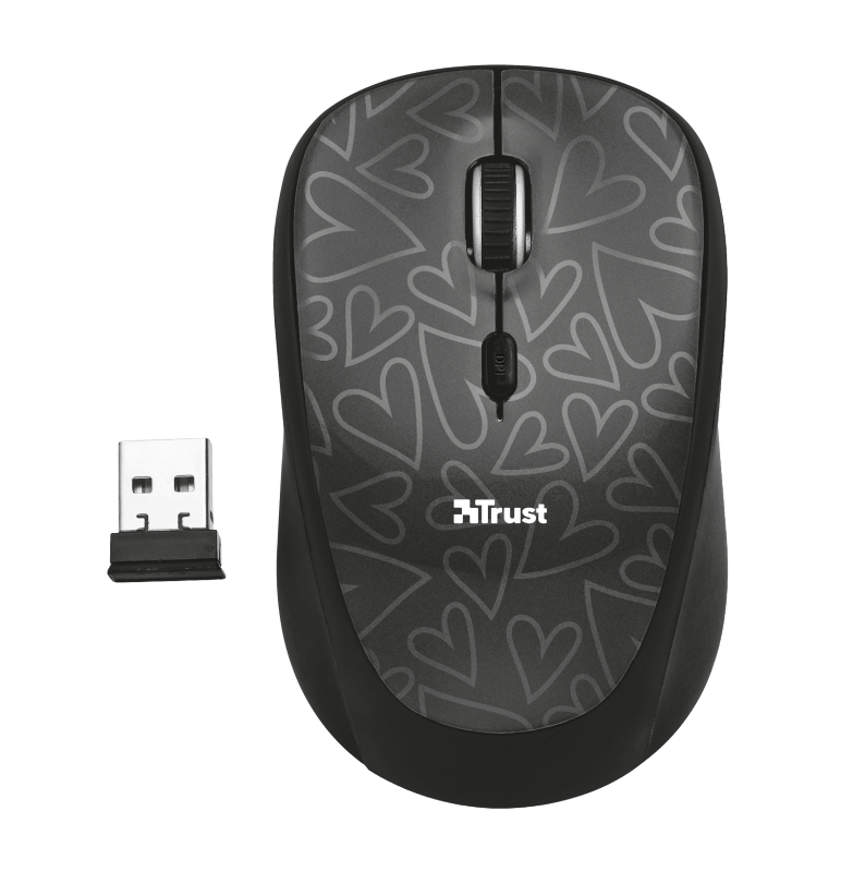 Funda portátil - Trust Yvo Funda Reversible + Ratón Inalámbrico, 15.6", Universal, Neopreno, Negro