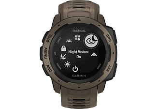 GARMIN Instinct Tactical Edition - GPS-Smartwatch (Hellbraun/Schwarz)