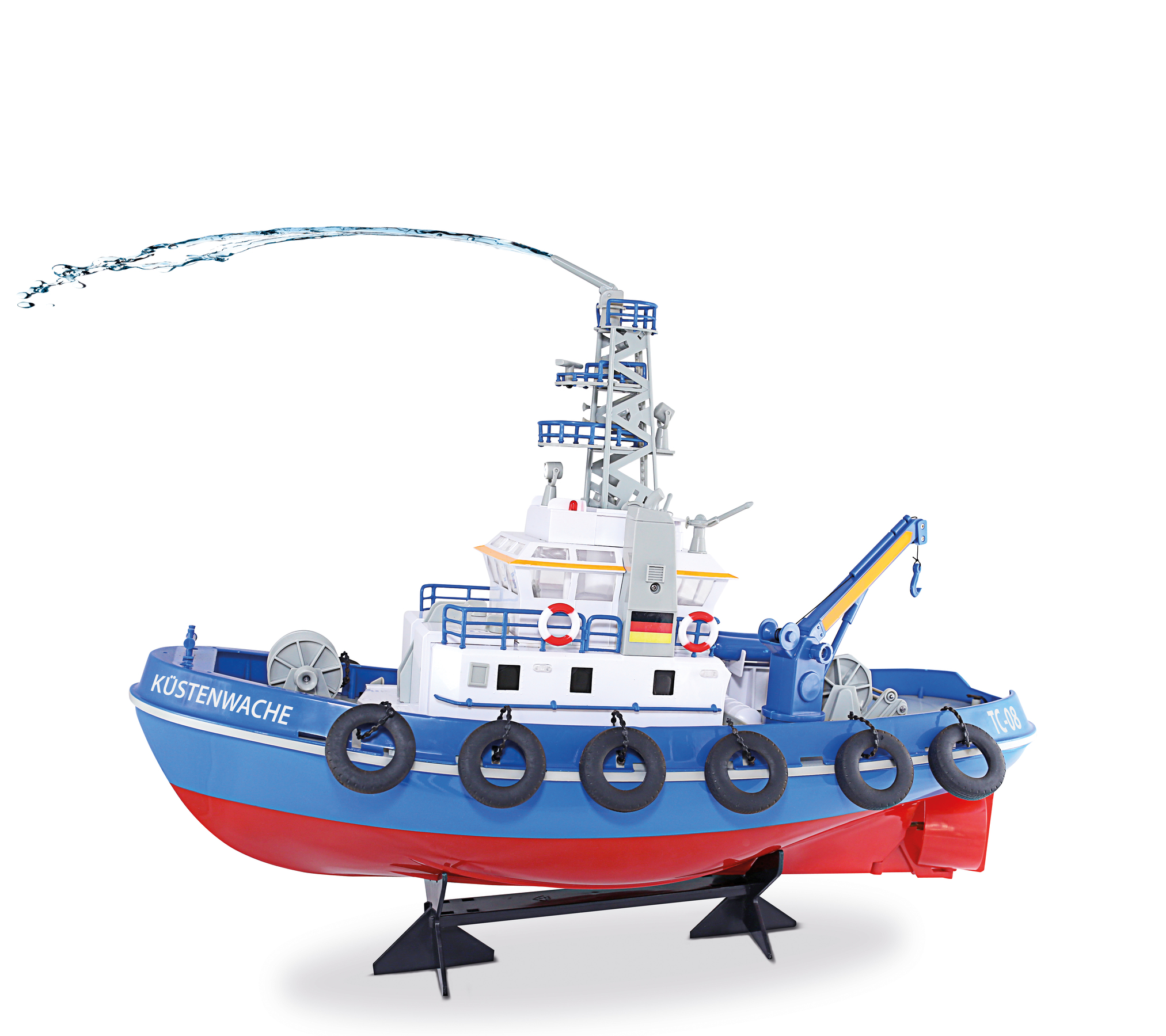 RTR Spielzeugboot, 2.4G TC-08 CARSON 100% RC-Küstenwache Blau