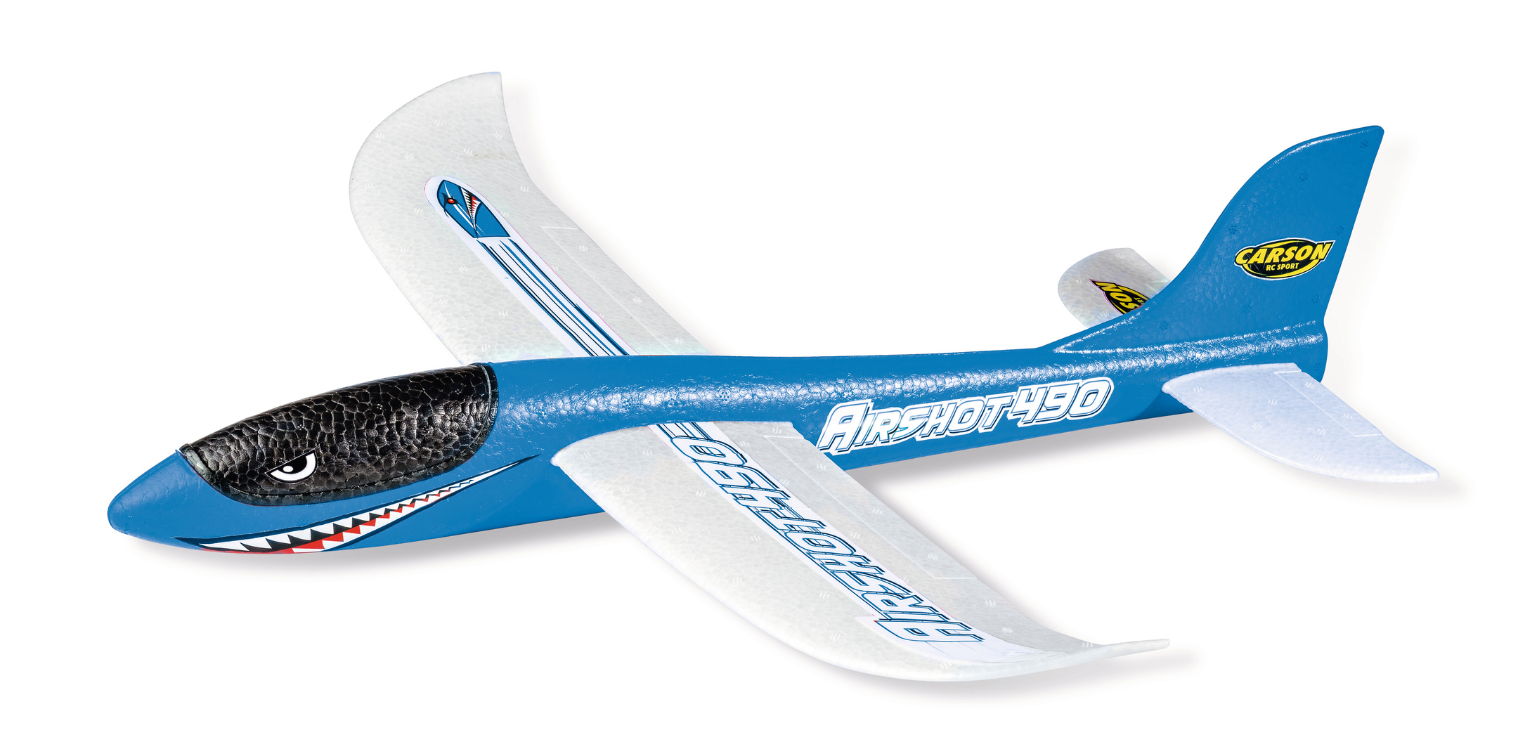 Airshot Wurfgleiter Spielzeugwurfgleiter, Blau 490 CARSON