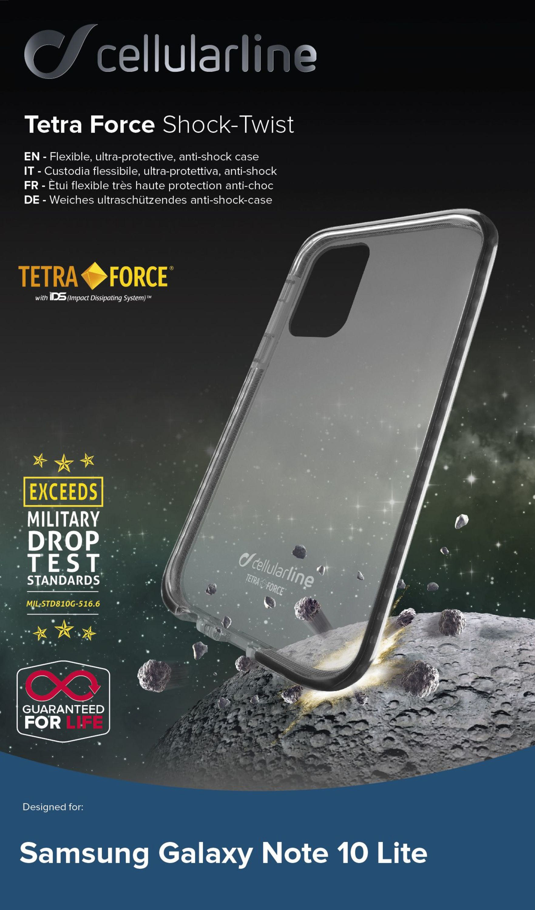 CELLULAR LINE Note Samsung, Transparent Backcover, Tetra, 10 Galaxy Lite