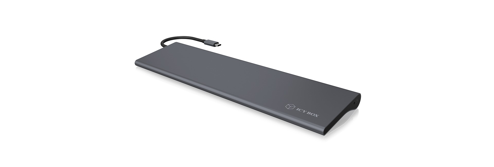RAIDSONIC USB Type-C mit dreifacher Videoausgabe Docking Station, Schwarz