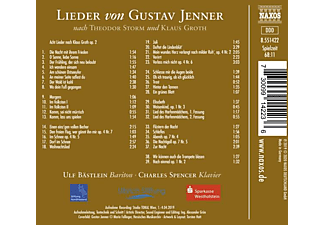 Ulf Bästlein, Charles Spencer - Lieder von Gustav Jenner  - (CD)