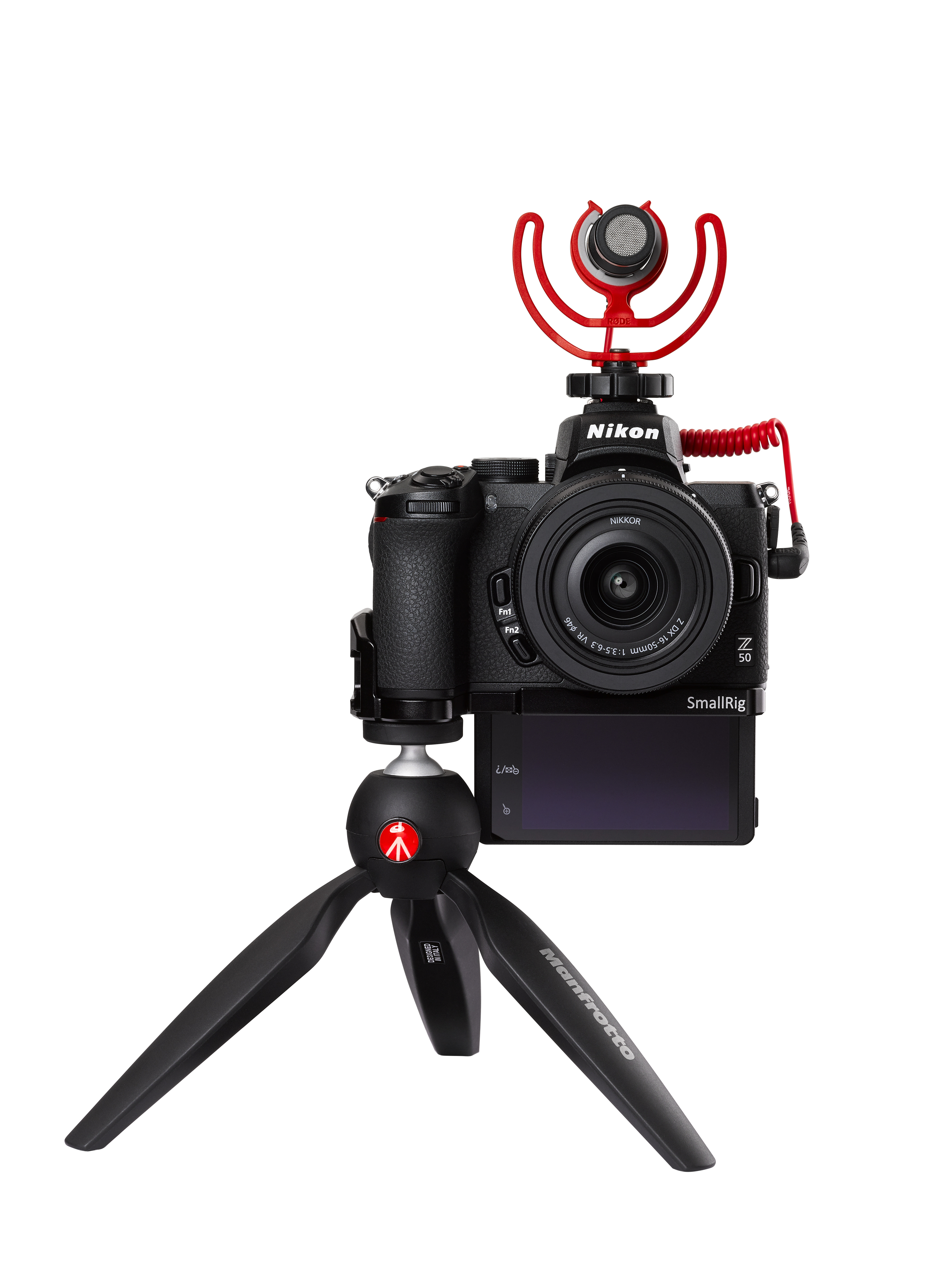 NIKON Z 50 Vlogger Kit Systemkamera mit Objektiv 16-50 mm, 8 cm Display Touchscreen, WLAN