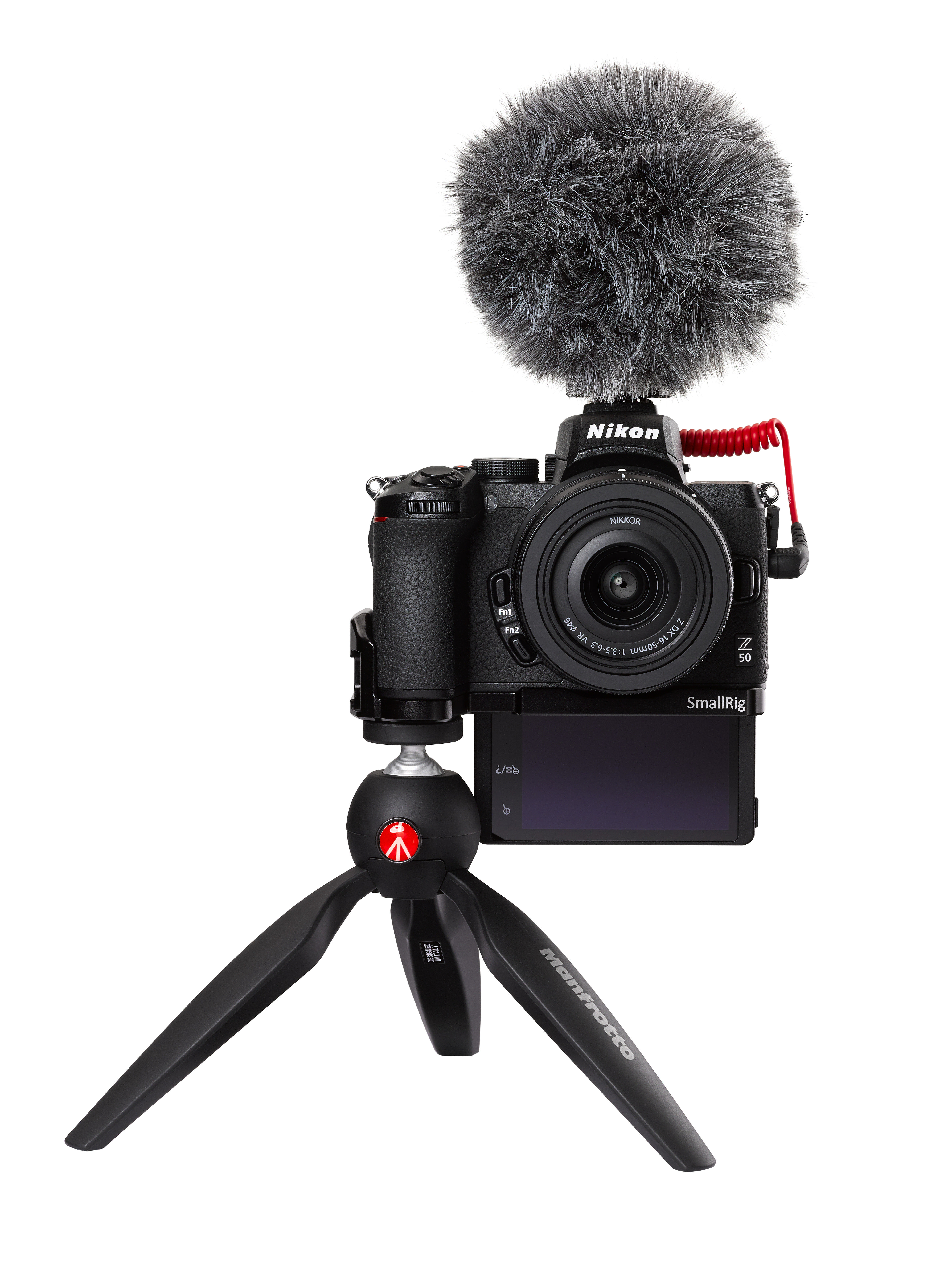 NIKON Z 50 Vlogger Kit Systemkamera mit Objektiv 16-50 mm, 8 cm Display Touchscreen, WLAN