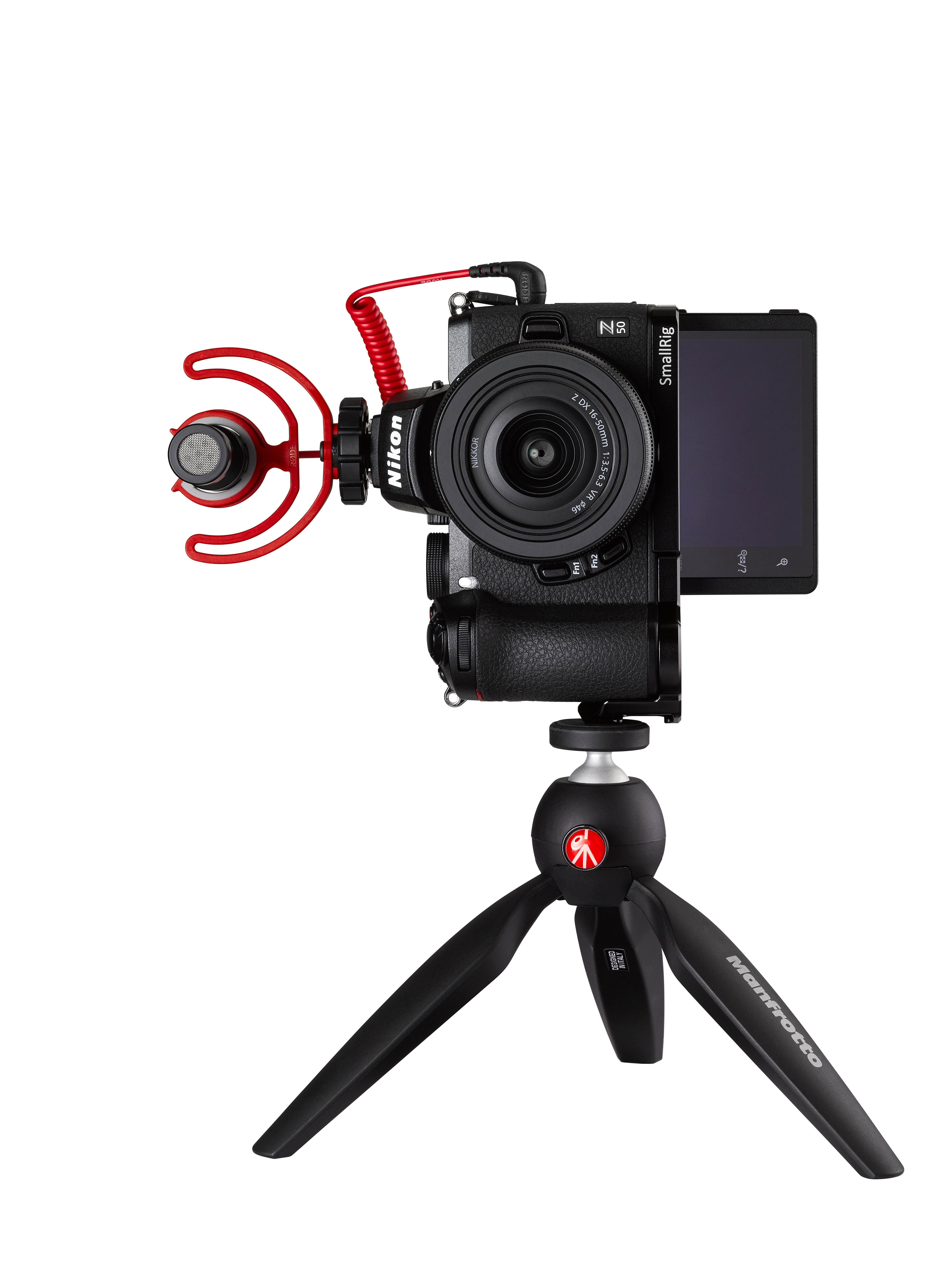 NIKON Z 50 Vlogger Kit Systemkamera mit Objektiv 16-50 mm, 8 cm Display Touchscreen, WLAN