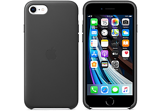 APPLE iPhone SE Deri Telefon Kılıfı Siyah