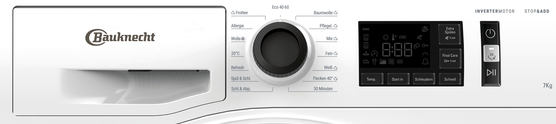 BAUKNECHT WM ELITE 711 C Waschmaschine (7 kg, 1351 U/Min., D)