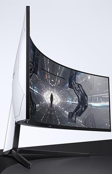 SAMSUNG Gaming Monitor Odyssey G9, 49 Zoll, DQHD, 240Hz, Curved, Weiß (LC49G95TSSUXEN) 49 Zoll Gaming Monitor, 1 ms Reaktionszeit, 600 cd/m², 240 Hz, Weiß