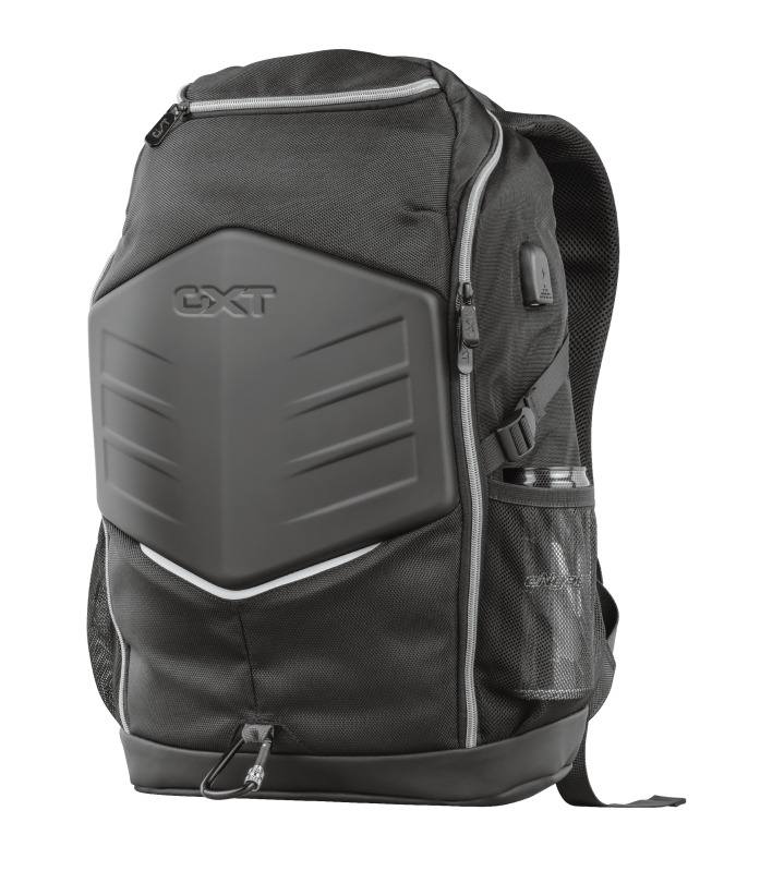 Mochila para portátil - Trust GXT 1255 Outlaw, Para portátil hasta 15.6", 20l, Poliéster, Negro