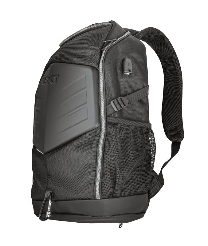 Mochila para portátil - Trust GXT 1255 Outlaw, Para portátil hasta 15.6", 20l, Poliéster, Negro